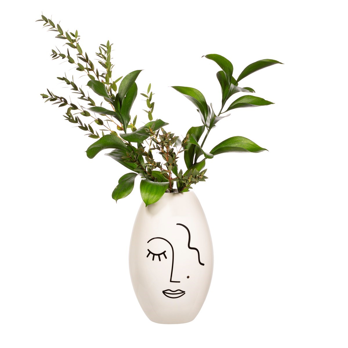 Sass & Belle Abstract Face Vase