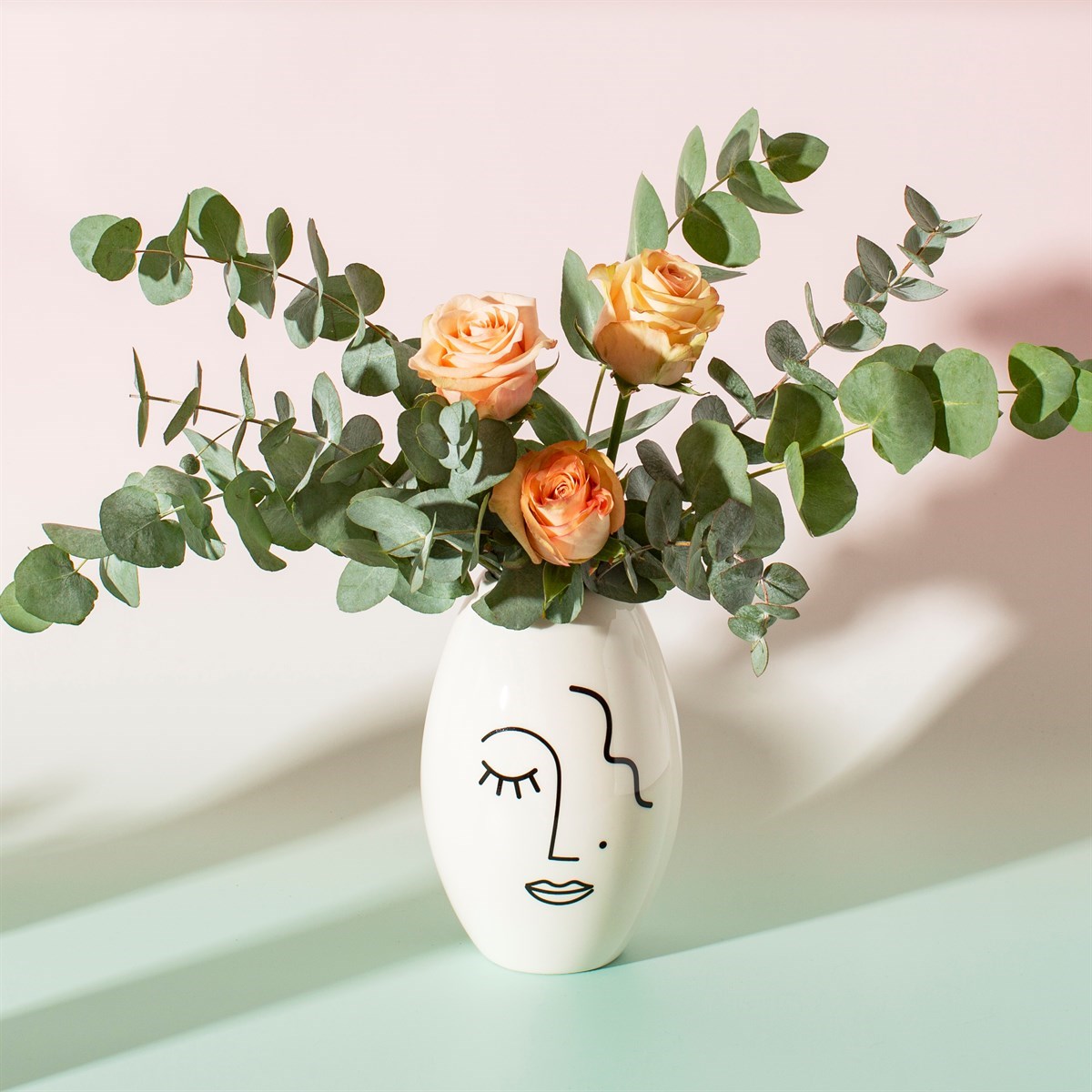 Sass & Belle Abstract Face Vase