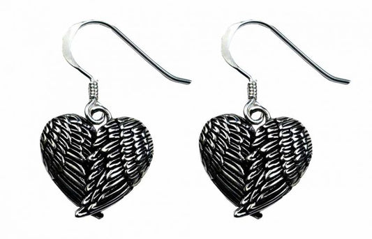 Sterling Silver Angel Wing Earrings