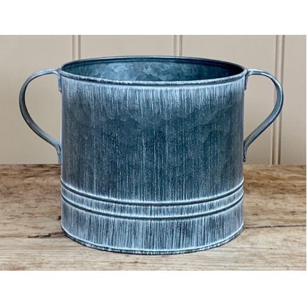 Distressed Metal Pots With Ears