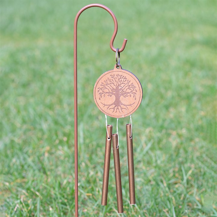 Tree Of Life Garden Wind Chime Stake