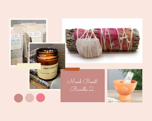 Mood Boost Bundle With Chakra Smudge Bowl