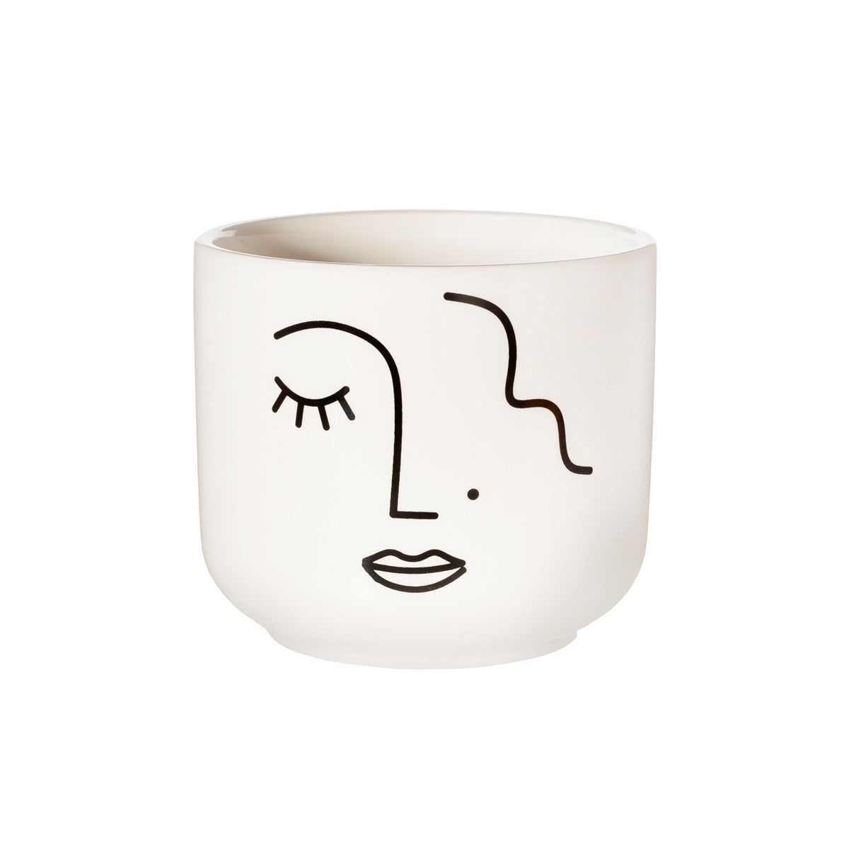 Sass & Belle Abstract Face Plant Pot