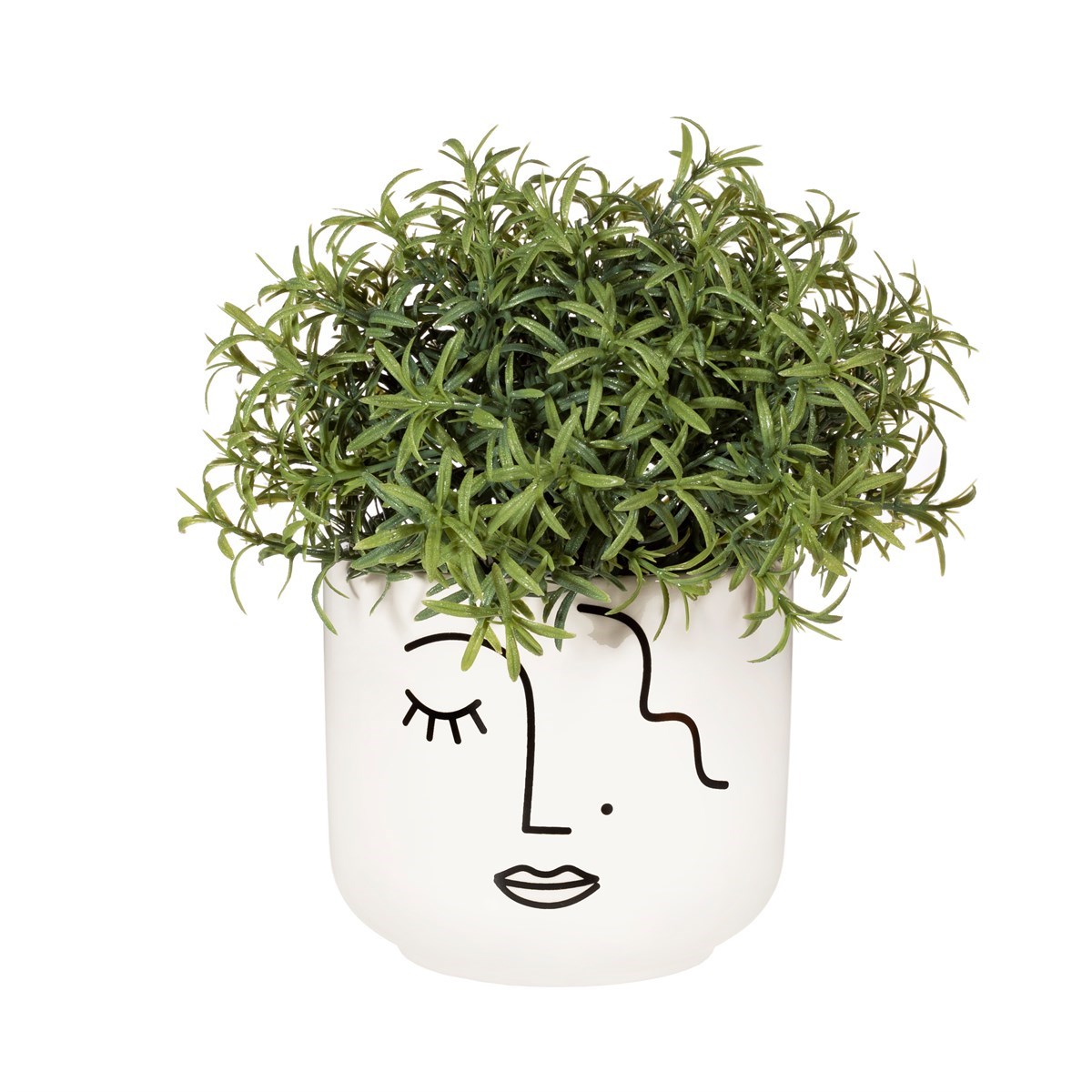 Sass & Belle Abstract Face Plant Pot