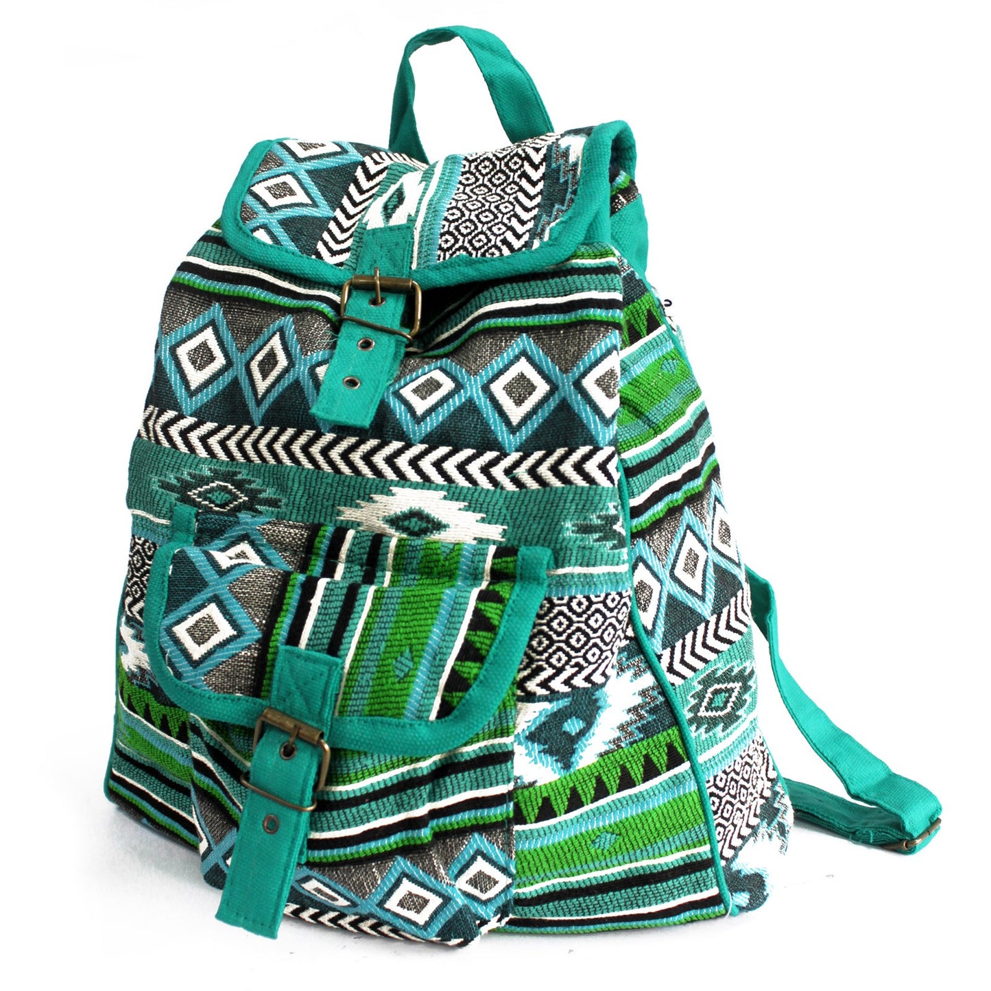 Jacquard Backpack - Teal