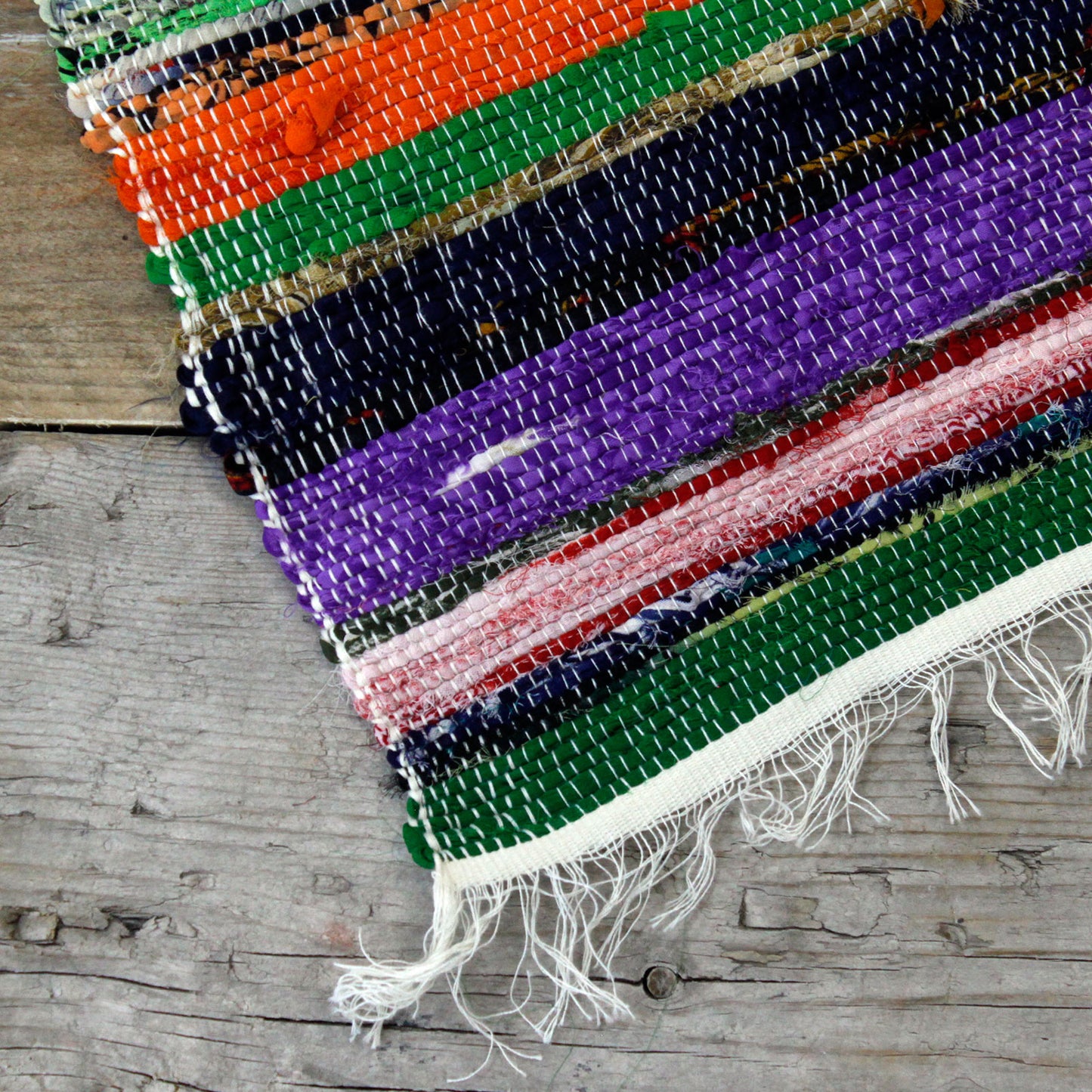 Indian Rag Rug - Natural