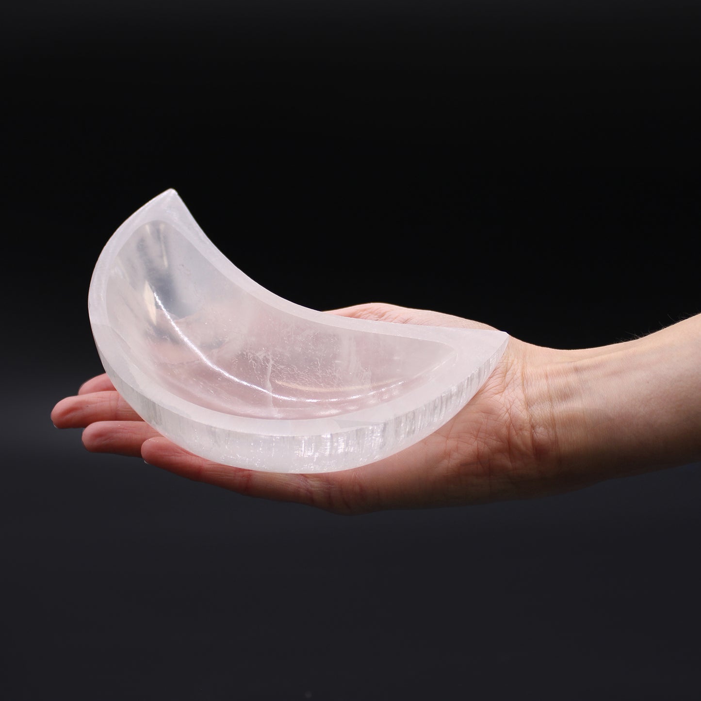 Selenite Moon Bowl 15cm