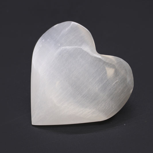 Selenite Heart 7-8cm