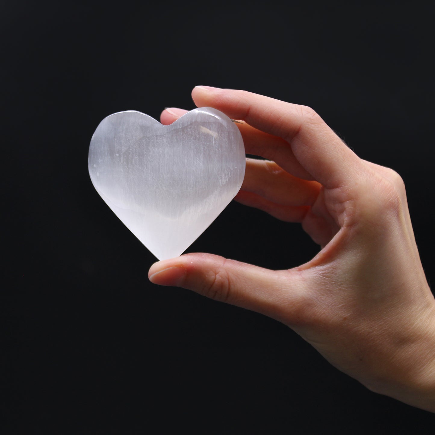 Selenite Heart 7-8cm