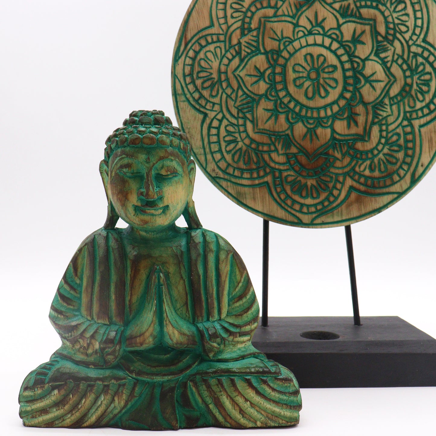 Buddha Feng-Shui Set - Buddha Knot Green