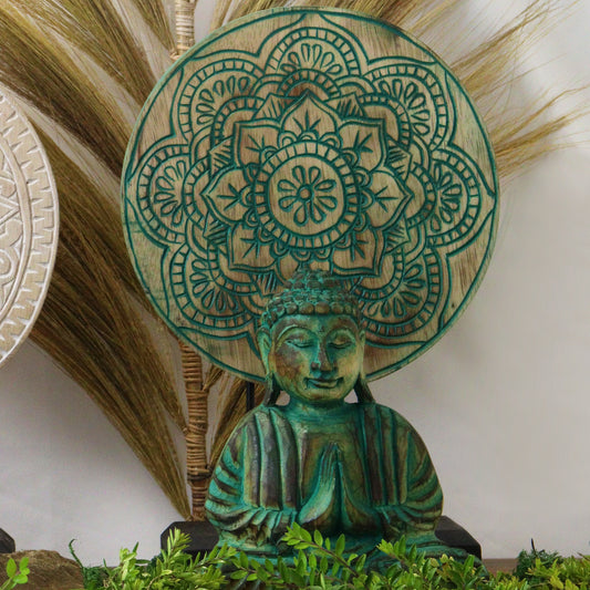 Buddha Feng-Shui Set - Buddha Knot Green