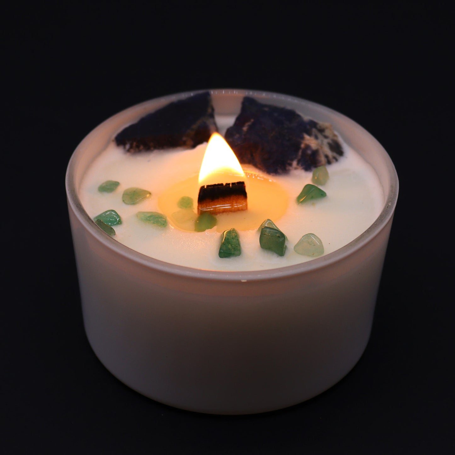 Chakra Crystal Candle - Throat Chakra