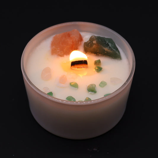 Chakra Crystal Candle - Heart Chakra