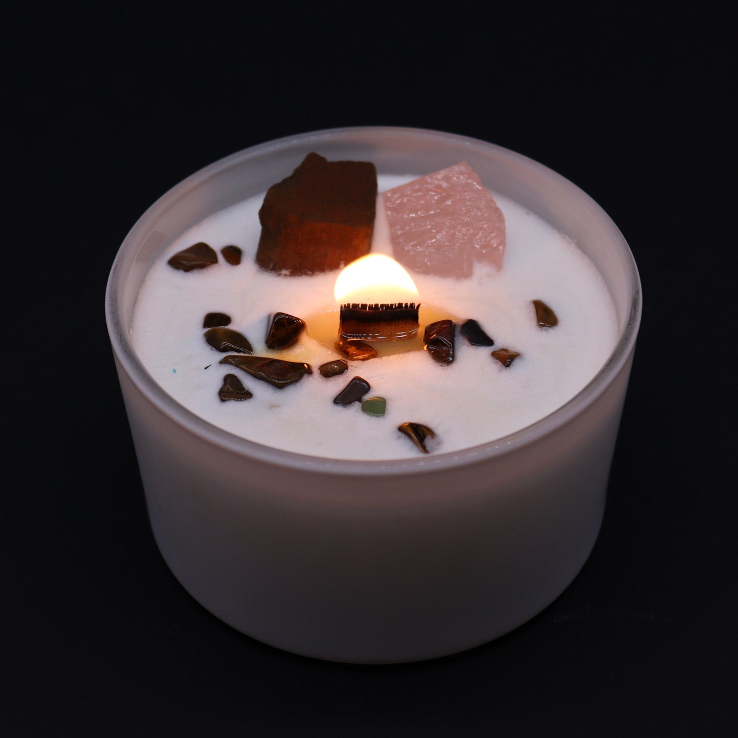 Chakra Crystal Candle - Sacred Chakra