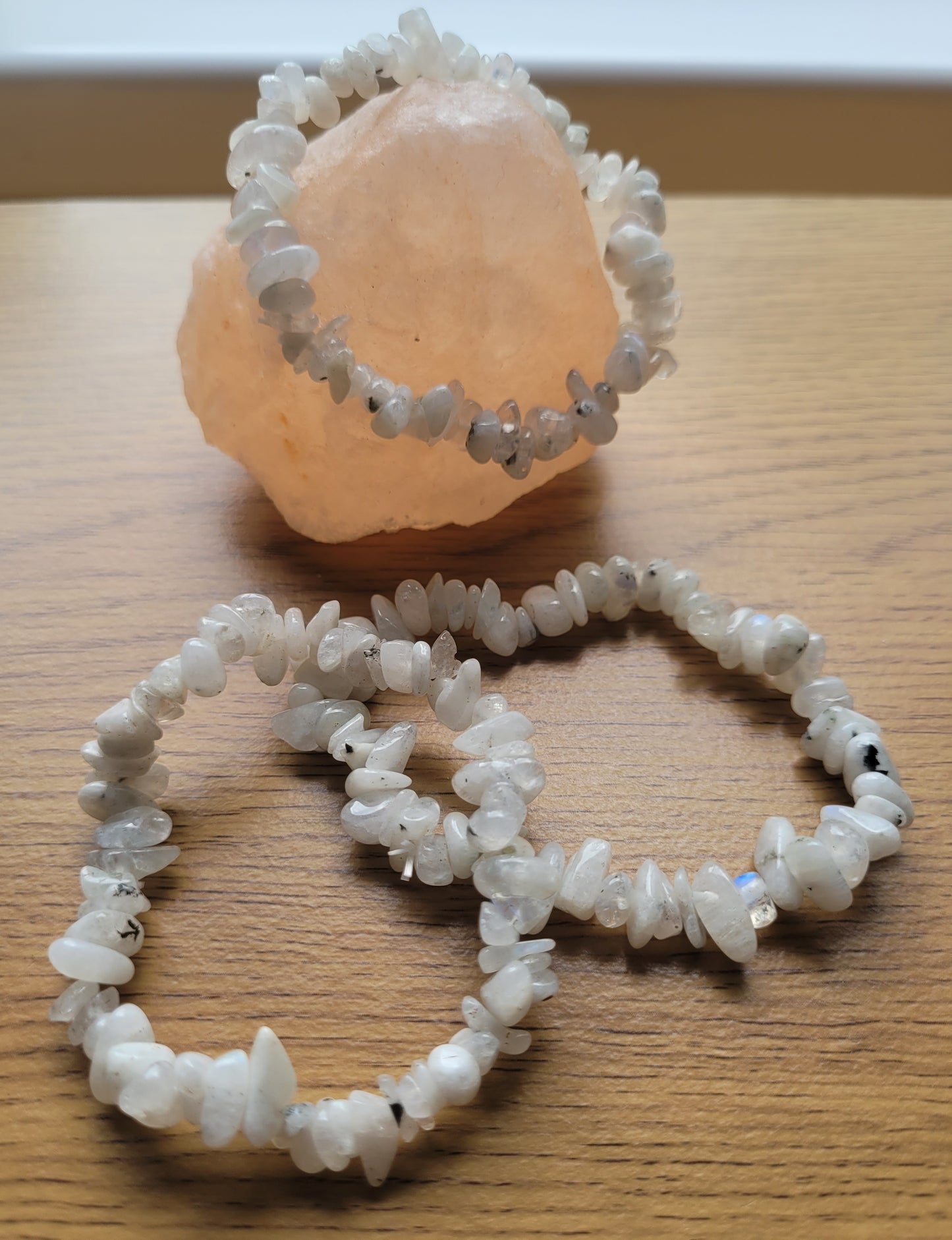 Moonstone Crystal Chip Bracelet