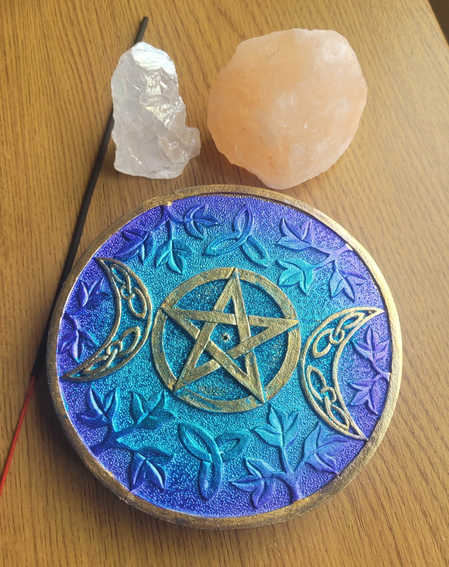 Pentagram Incense Holder Blue