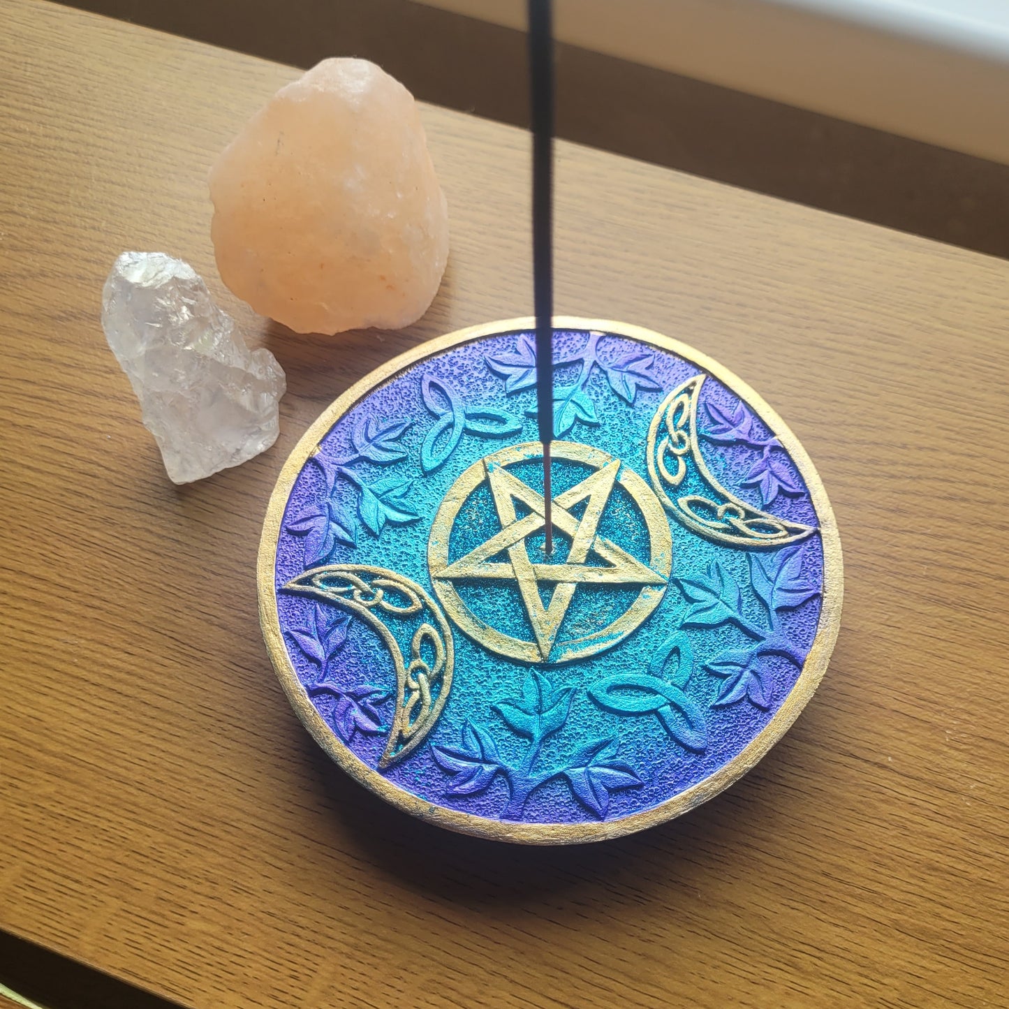 Pentagram Incense Holder Blue