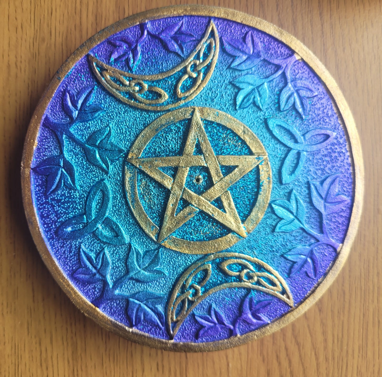 Pentagram Incense Holder Blue