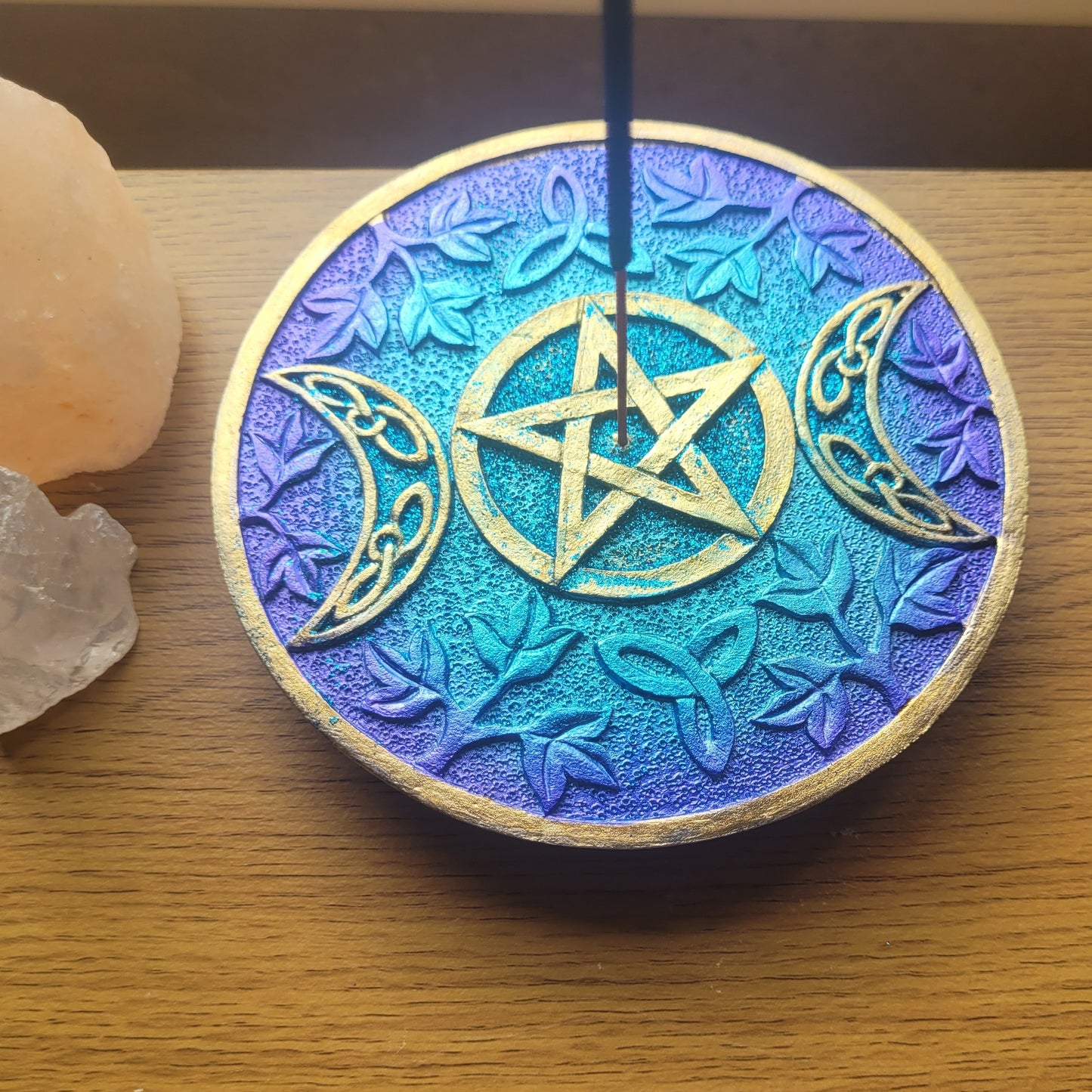 Pentagram Incense Holder Blue