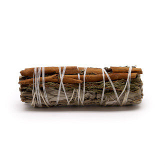 White Sage, Cedar And Cinnamon Smudge Stick