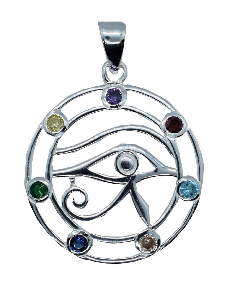 Eye Of Horus Sterling Silver Pendant