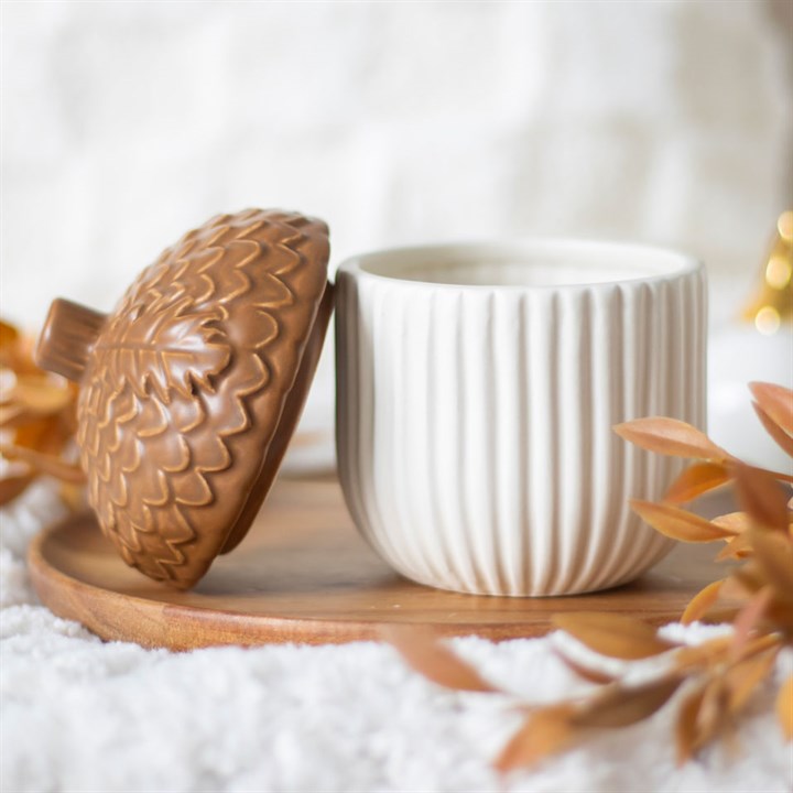 Autumn Acorn Storage Jar