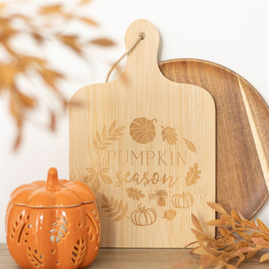 Bamboo Pumpkin Season Serving Board