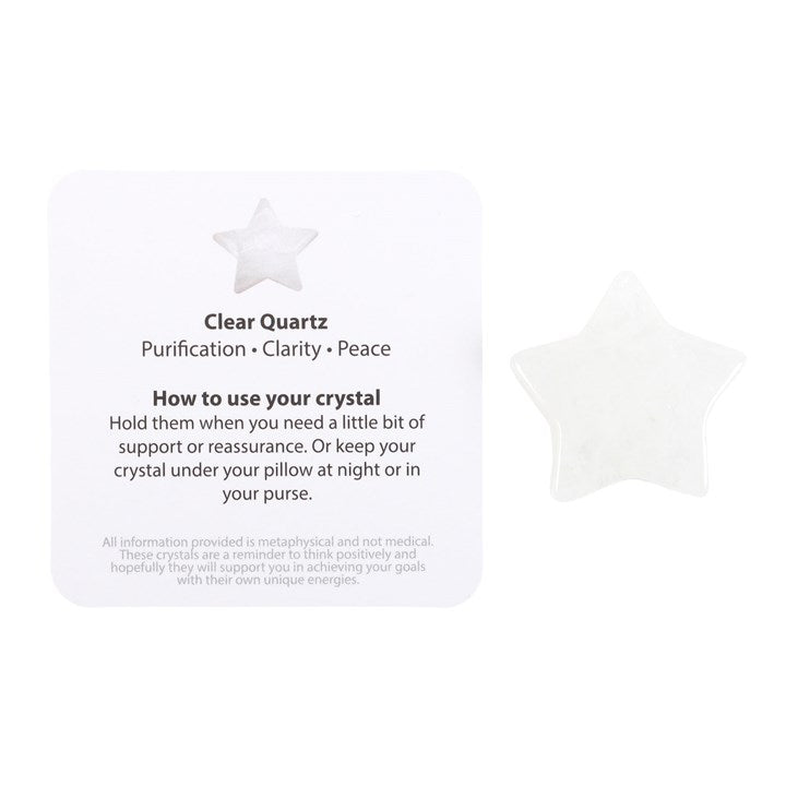 You're A Star Lucky Clear Quartz Crystal Star In Gift Bag