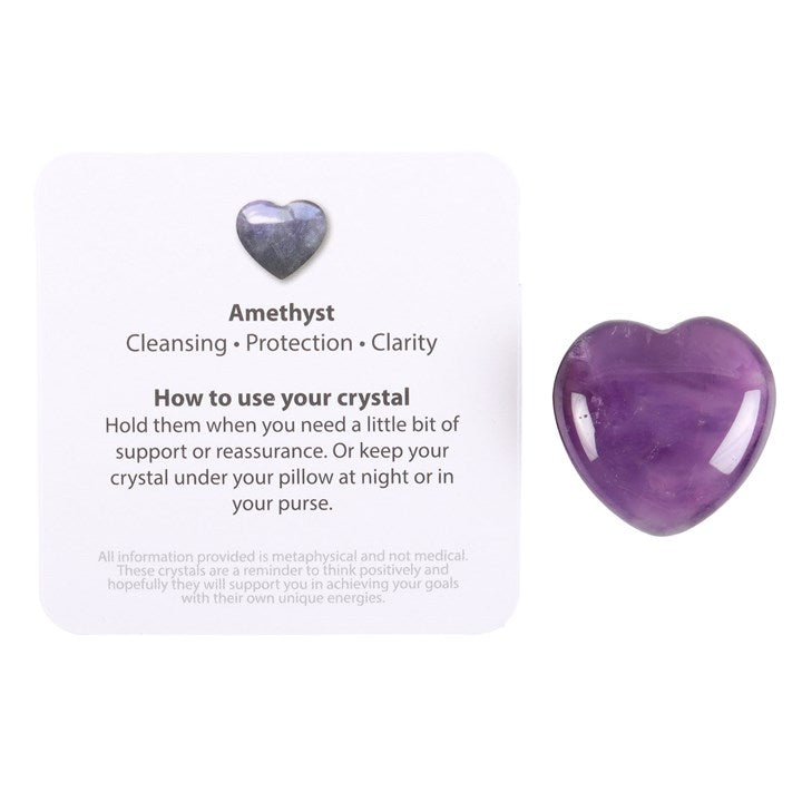 Special To Me Amethyst Crystal Heart In Gift Bag