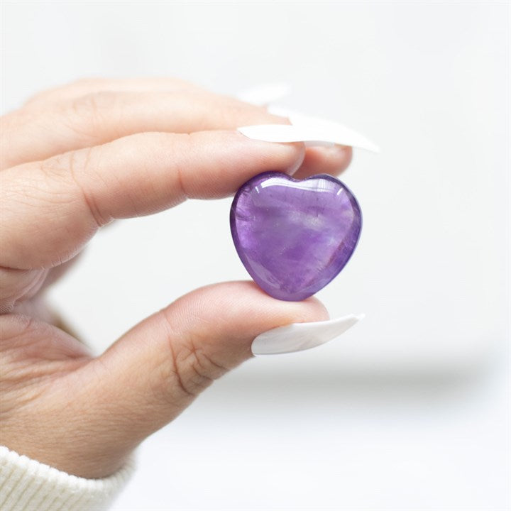 Special To Me Amethyst Crystal Heart In Gift Bag