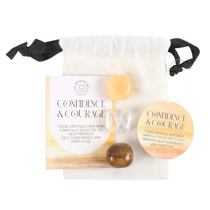 Confidence & Courage Crystal Healing Set