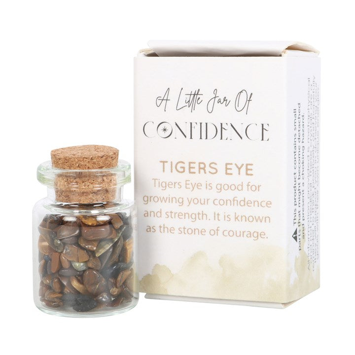 Jar Of Confidence Tigers Eye Crystal Set