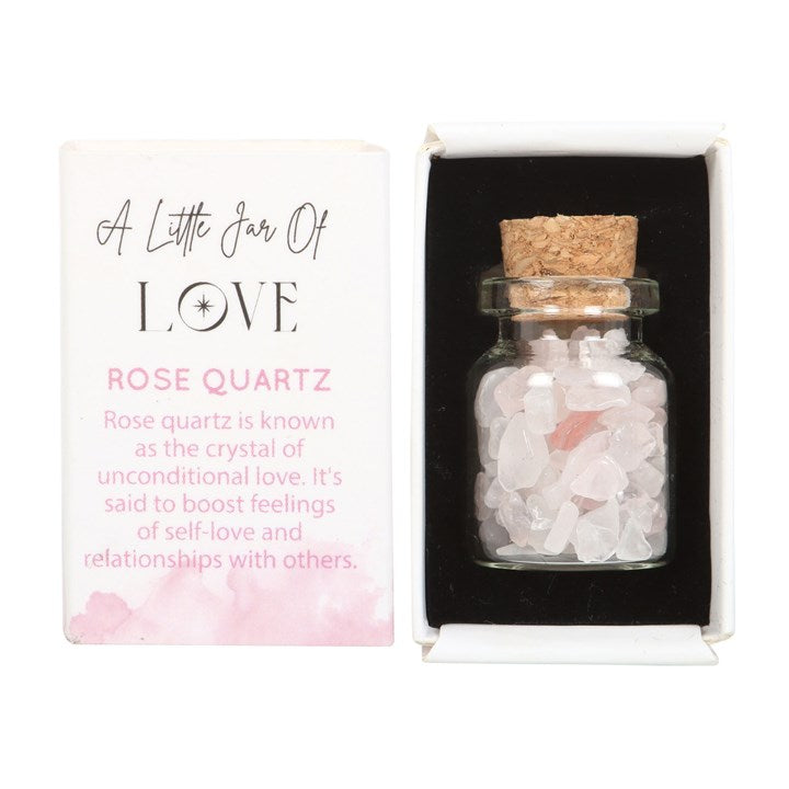 Jar Of Love Rose Quartz Crystal Set