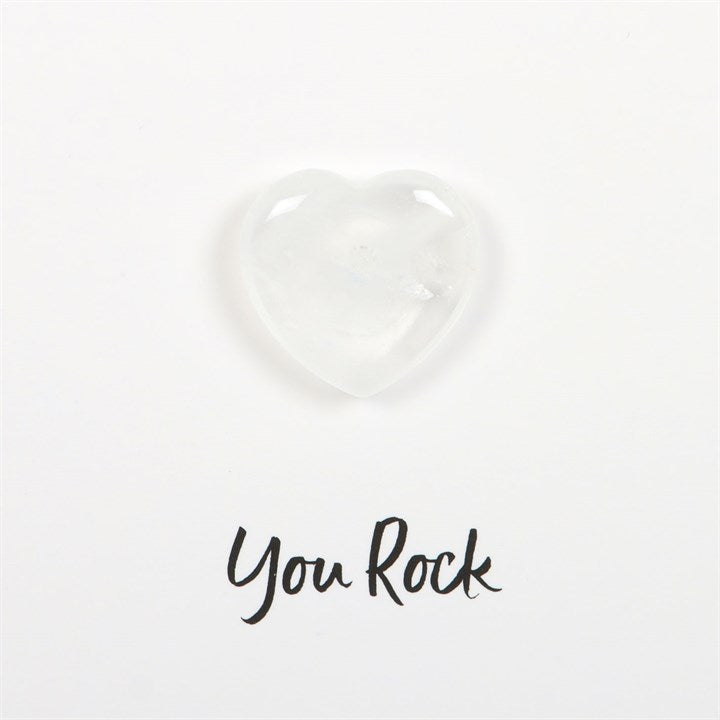 You Rock Clear Quartz Crystal Greeting Card