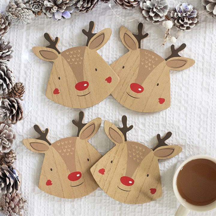 Reindeer Coaster Set