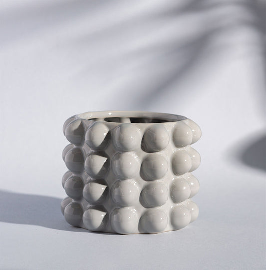 Sass & Belle Grey Bobble Planter