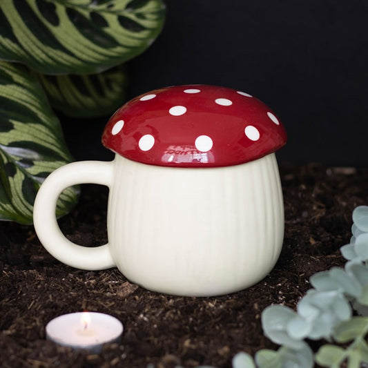 Mushroom Shaped Lidded Mug