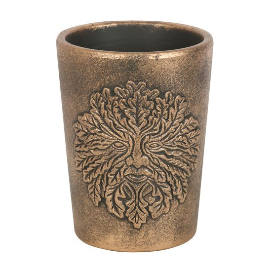 Green Man Bronze Terracotta Plant Pot