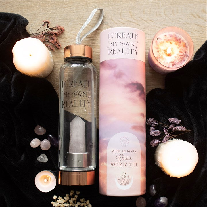 Rose Quartz Create My Own Magic Crystal Water Bottle