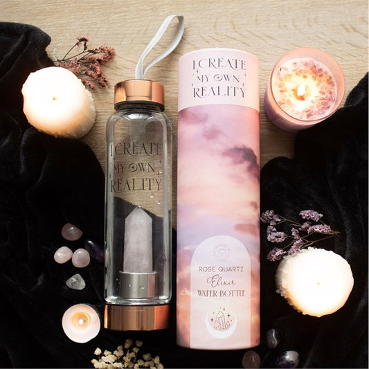 Rose Quartz Create My Own Magic Crystal Water Bottle