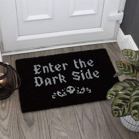 Enter The Dark Side Door Mat