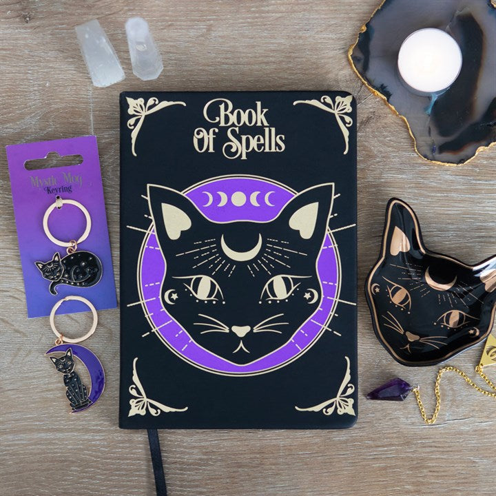 Mystic Mog Book Of Spells A5 Notebook