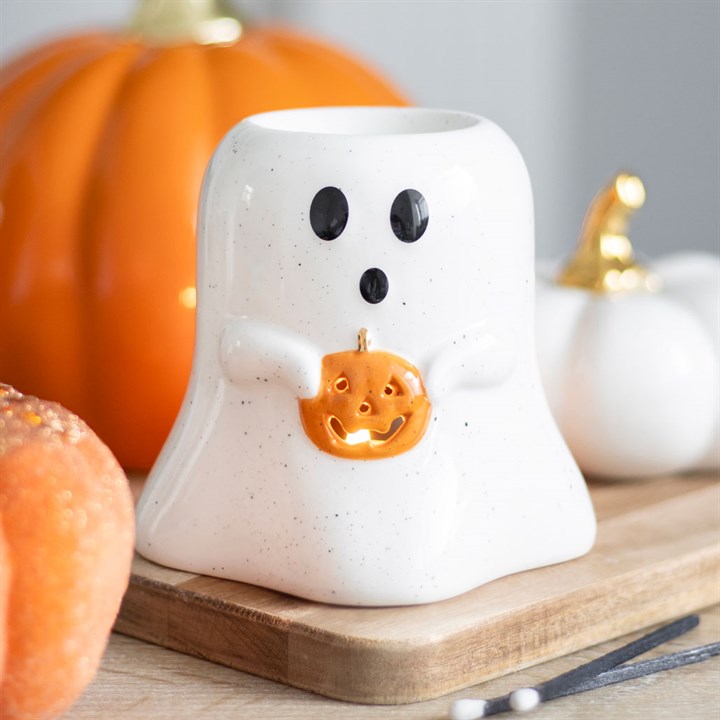 Ghost With Pumpkin Burner