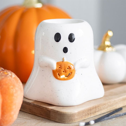 Ghost With Pumpkin Burner