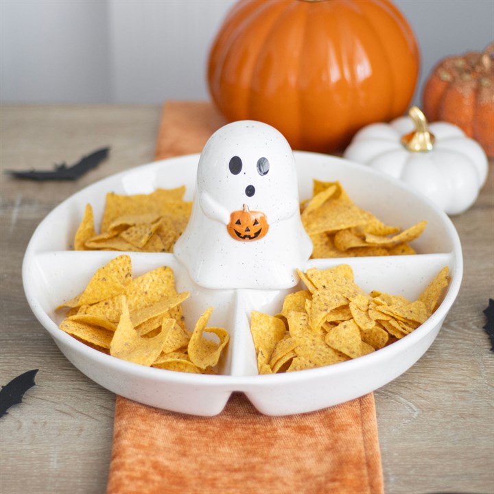 Ghost Chip And Dip Snack Dish