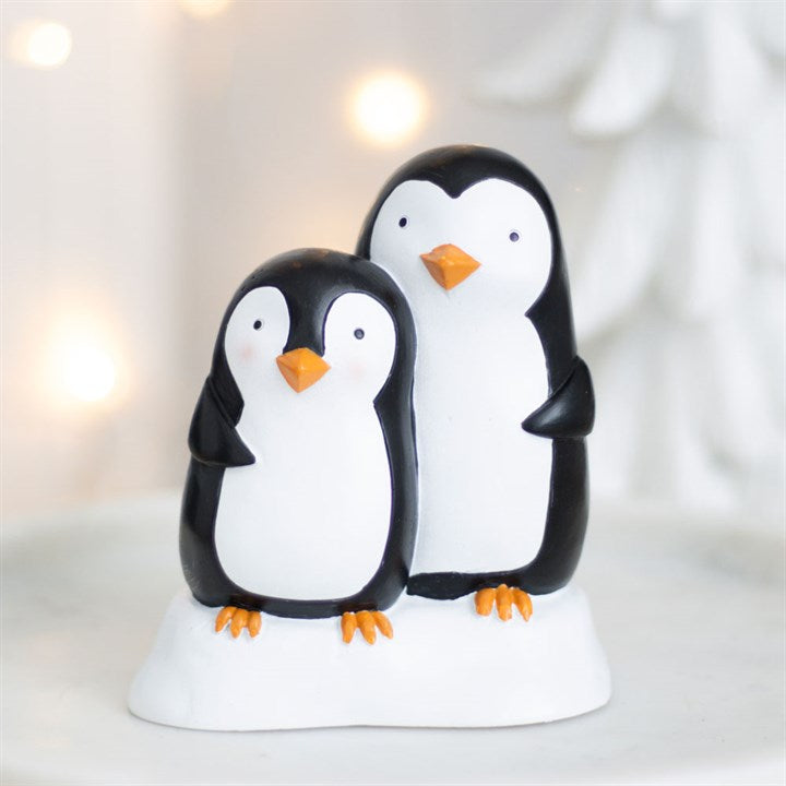 Snuggle Season Penguin Couple Ornament