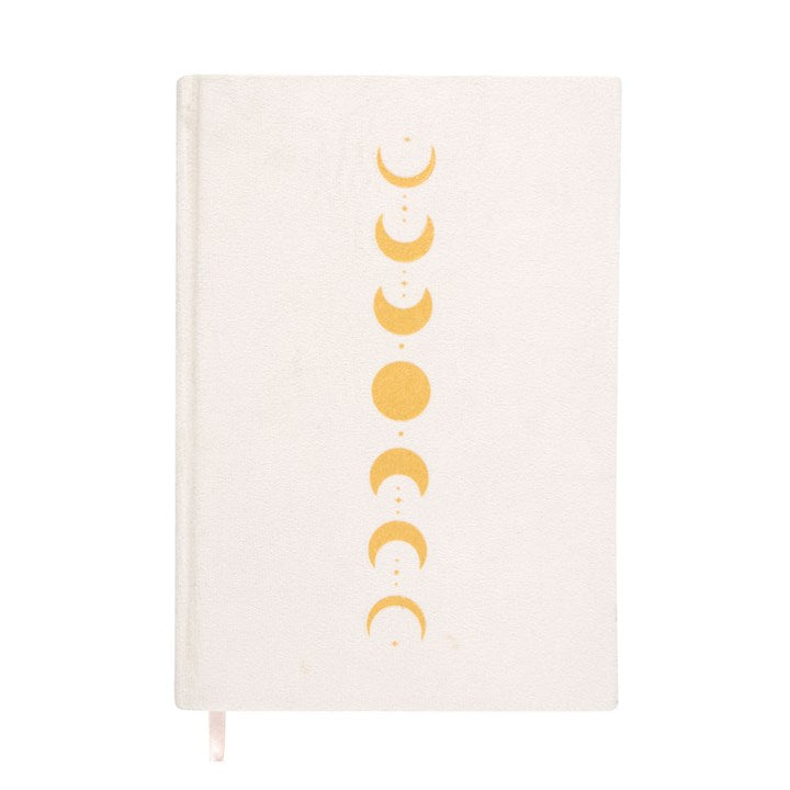 Moon Phase Velvet Notebook