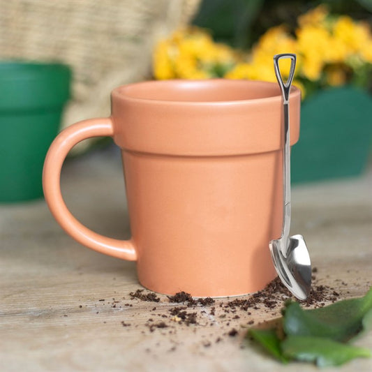 Plant Pot Mug & Spade Spoon Set