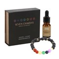 Chakra Mixed Crystal Bracelet Essential Oil Set