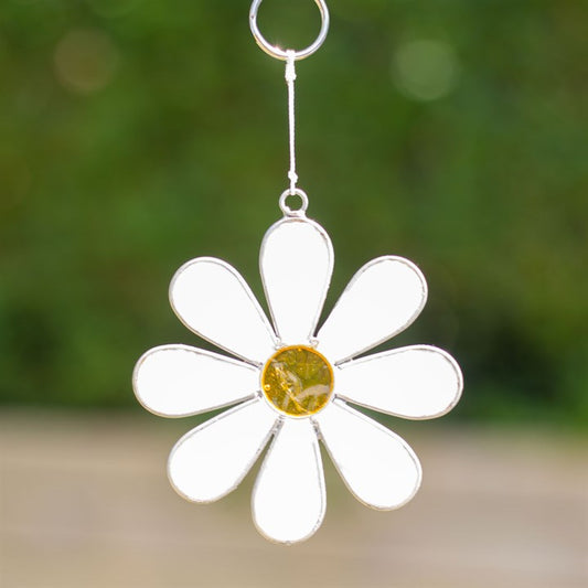 White Daisy Suncatcher